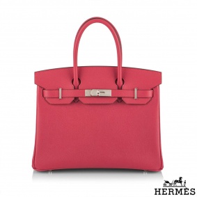 Herms Birkin 30 Rose Extreme Epsom PHW